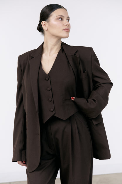 Suit Vest Choco
