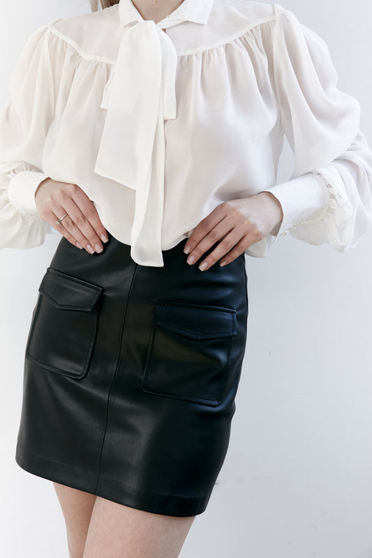 Eco-Leather Skirt